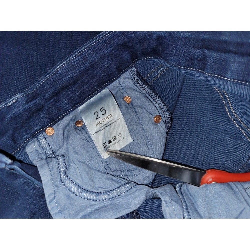 Mother Women's High Waisted Looker Ankle Length Jeans Size 25 Medium Wash - Picture 6 of 8